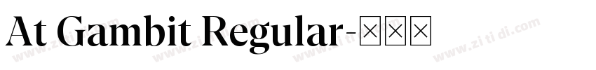 At Gambit Regular字体转换